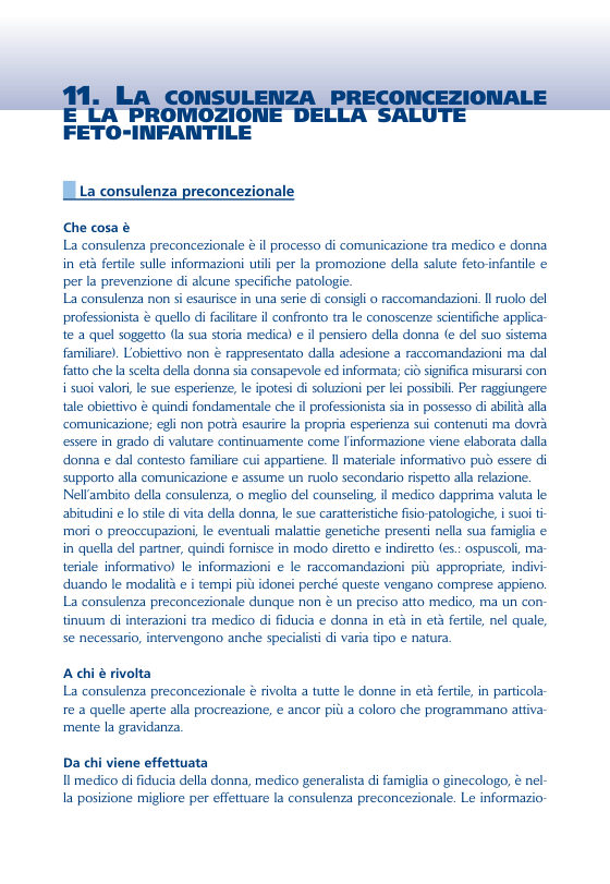 Prima pagina del capitolo 11 del manuale Farmaci e gravidanza